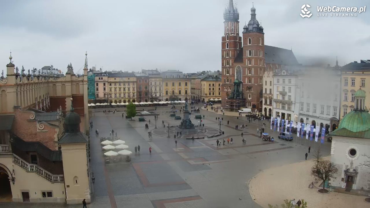 Kraków - widok na Rynek z hotelu - 20 kwiecień 2026, 16:49
