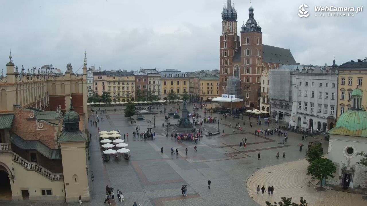 Kraków - widok na Rynek z hotelu - 04 czerwiec 2026, 10:04
