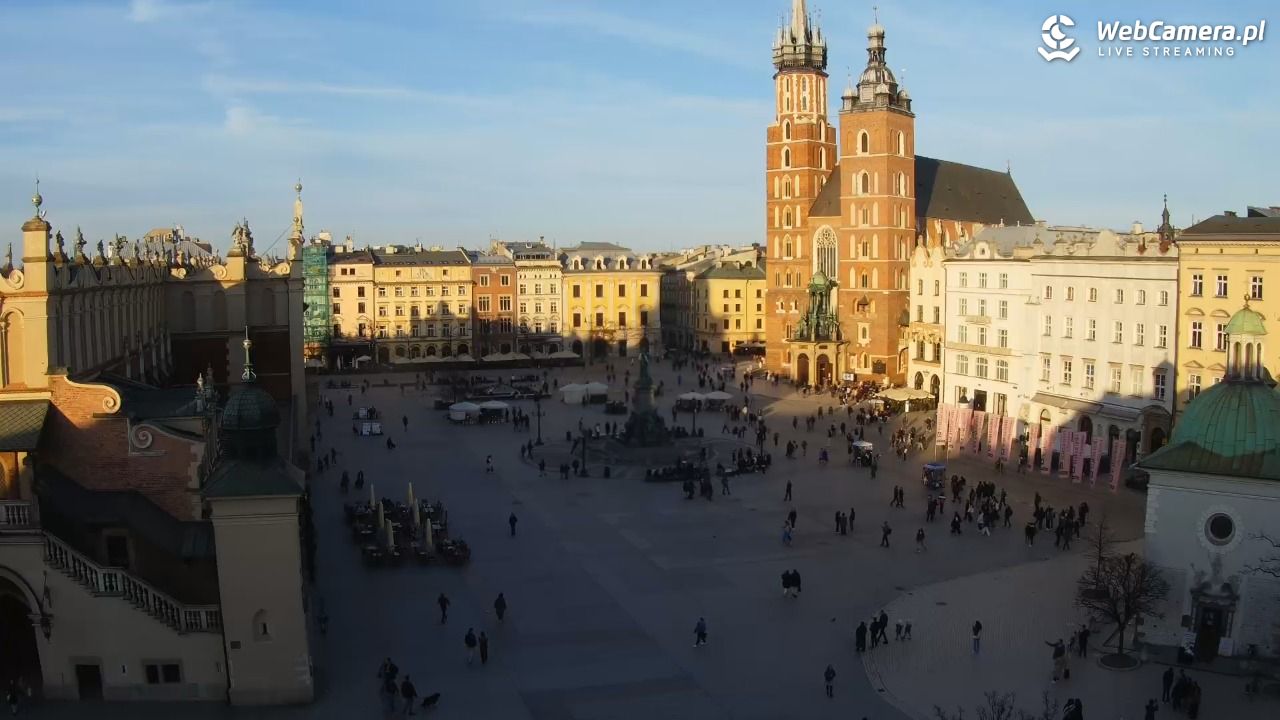 Kraków - widok na Rynek z hotelu - 05 marzec 2026, 16:31