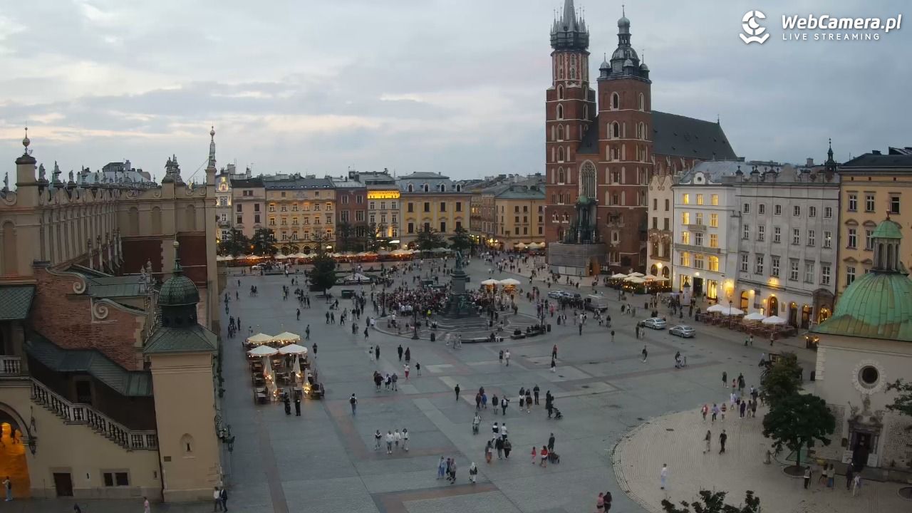 Kraków - widok na Rynek z hotelu - 19 lipiec 2026, 20:36