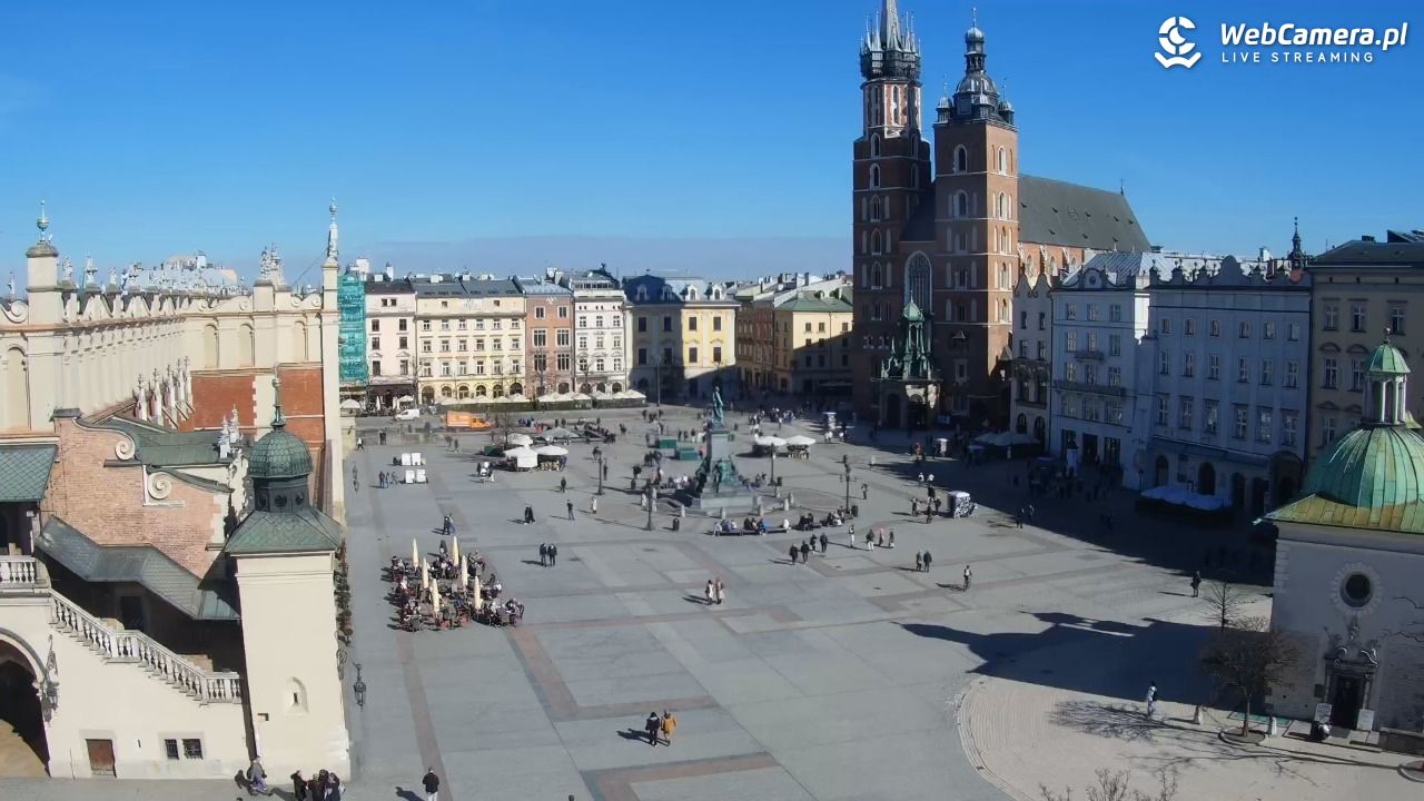 Kraków - widok na Rynek z hotelu - 03 marzec 2026, 11:46