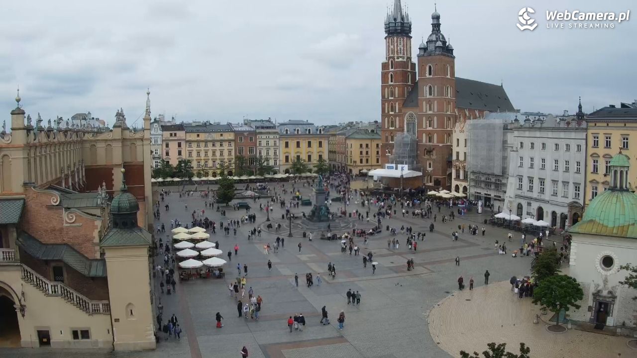 Kraków - widok na Rynek z hotelu - 04 czerwiec 2026, 13:59