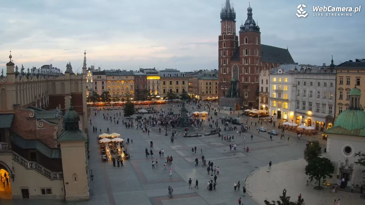 Kraków - widok na Rynek z hotelu - 19 lipiec 2026, 20:46