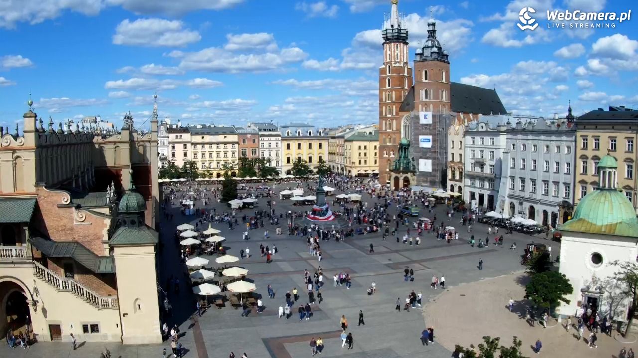Kraków - widok na Rynek z hotelu - 24 sierpień 2025, 15:25