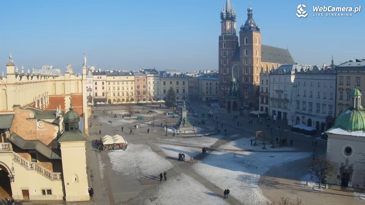 Kraków - widok na Rynek z hotelu - 20 styczeń 2026, 11:32