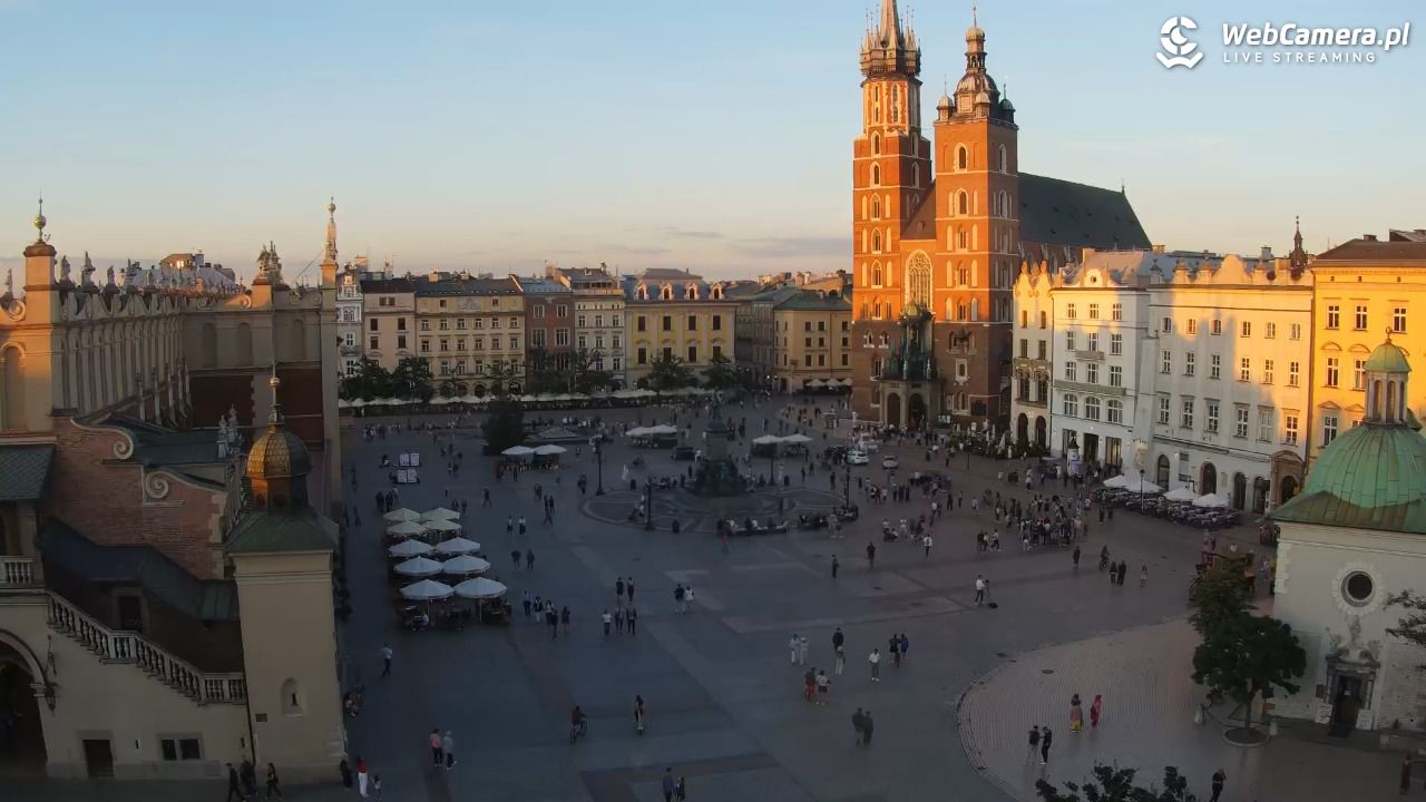 Kraków - widok na Rynek z hotelu - 01 wresień 2026, 19:06