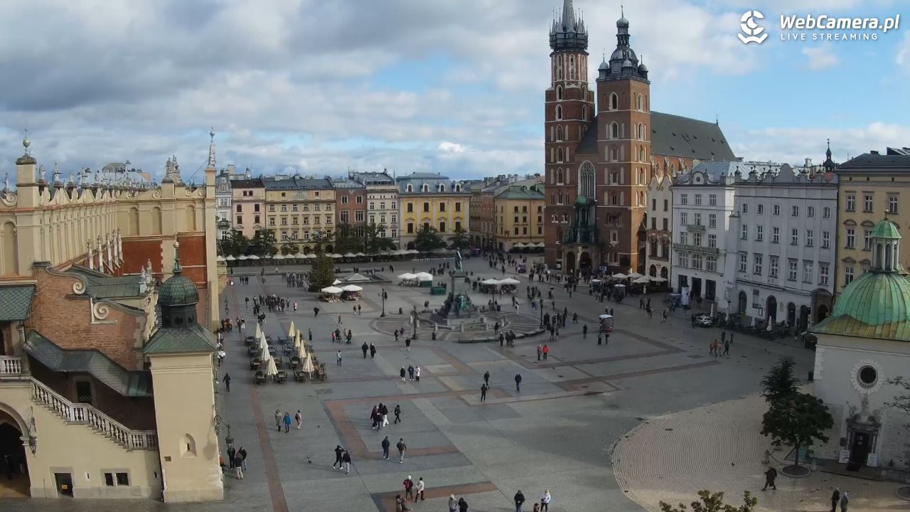Kraków - widok na Rynek z hotelu - 18 październik 2025, 10:50