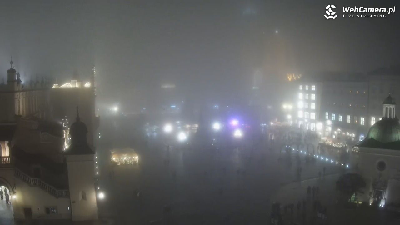 Kraków - widok na Rynek z hotelu - 04 grudzień 2025, 17:31