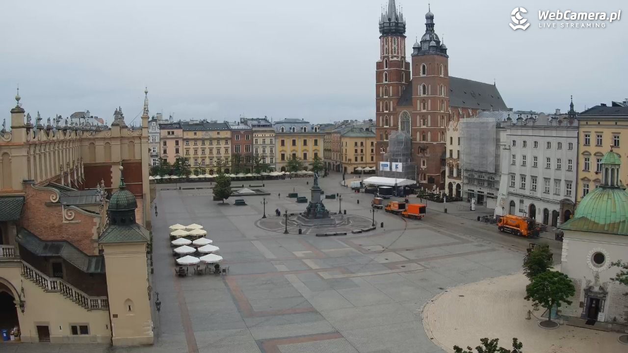 Kraków - widok na Rynek z hotelu - 04 czerwiec 2026, 06:38
