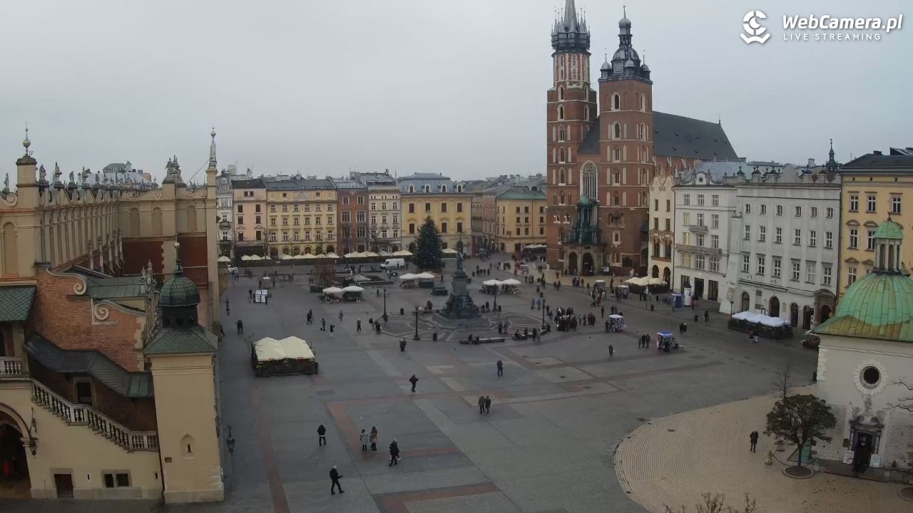 Kraków - widok na Rynek z hotelu - 03 grudzień 2025, 14:23