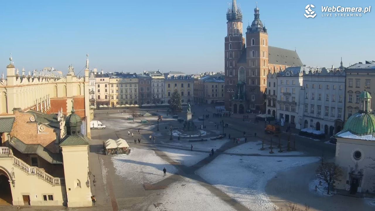 Kraków - widok na Rynek z hotelu - 21 styczeń 2026, 10:32