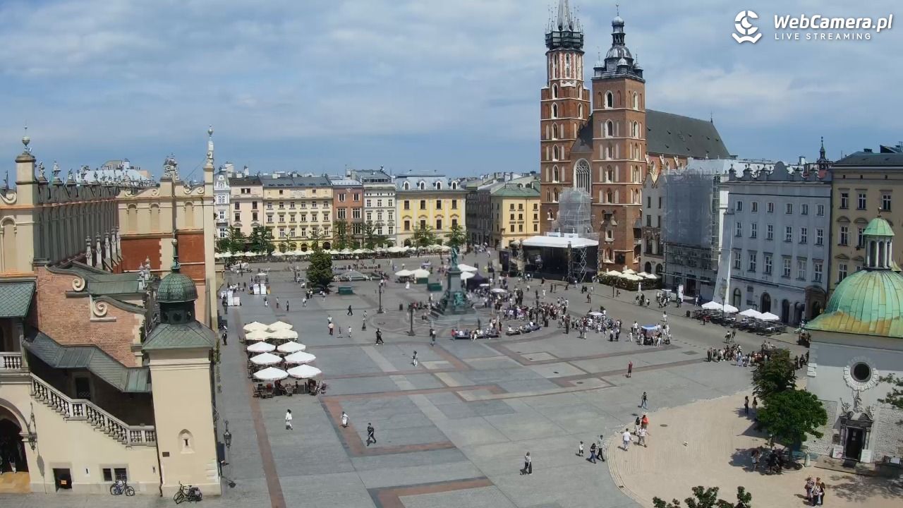Kraków - widok na Rynek z hotelu - 03 czerwiec 2026, 13:39