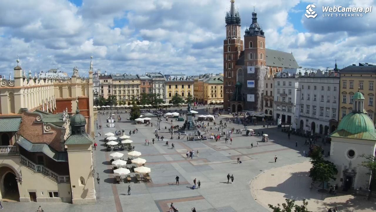 Kraków - widok na Rynek z hotelu - 24 sierpień 2025, 10:49