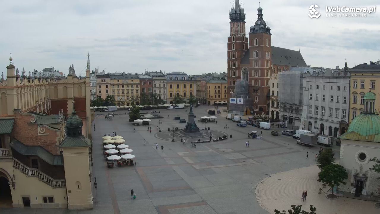 Kraków - widok na Rynek z hotelu - 05 czerwiec 2026, 08:37