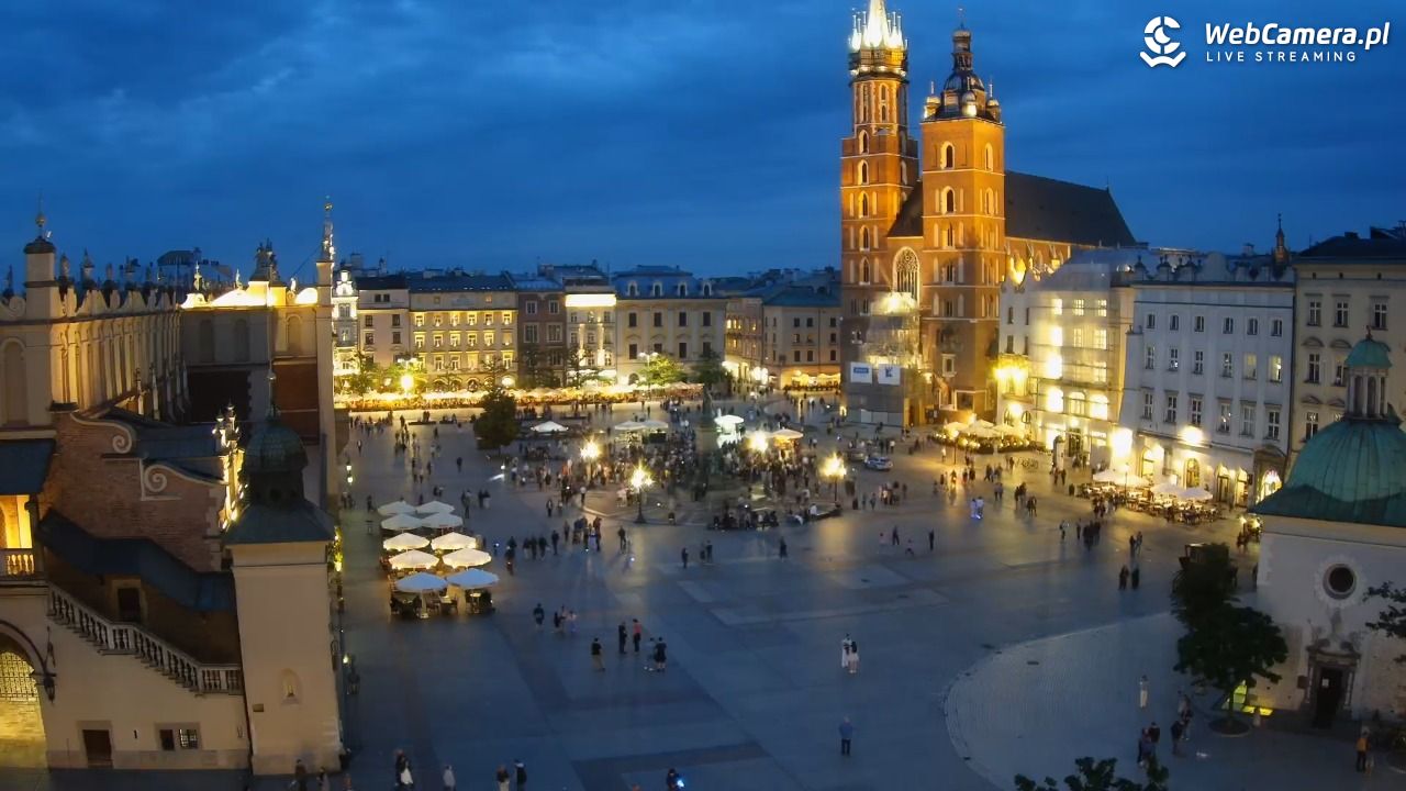 Kraków - widok na Rynek z hotelu - 04 czerwiec 2026, 21:17