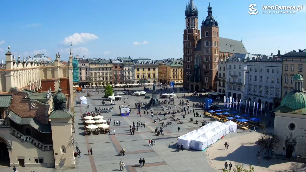 Kraków - widok na Rynek z hotelu - 19 kwiecień 2026, 10:31