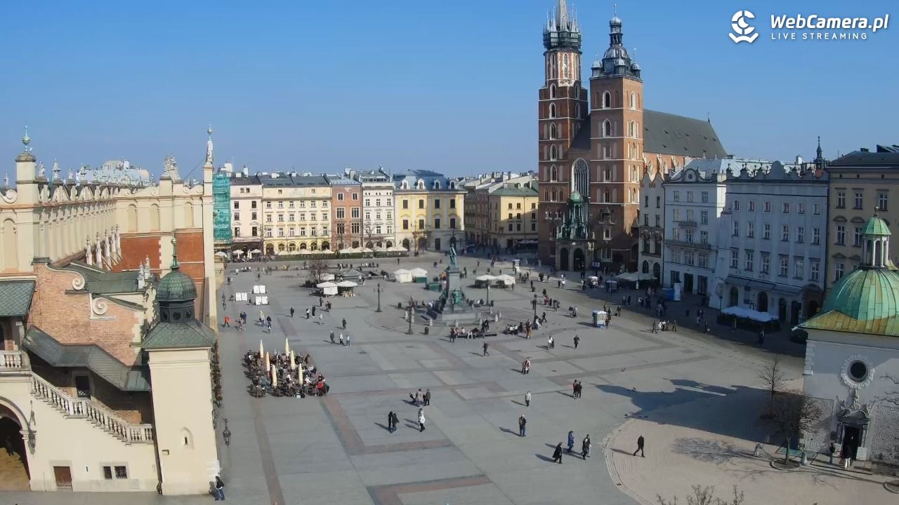 Kraków - widok na Rynek z hotelu - 04 marzec 2026, 12:16