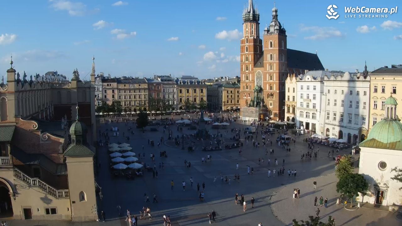 Kraków - widok na Rynek z hotelu - 20 lipiec 2026, 19:06