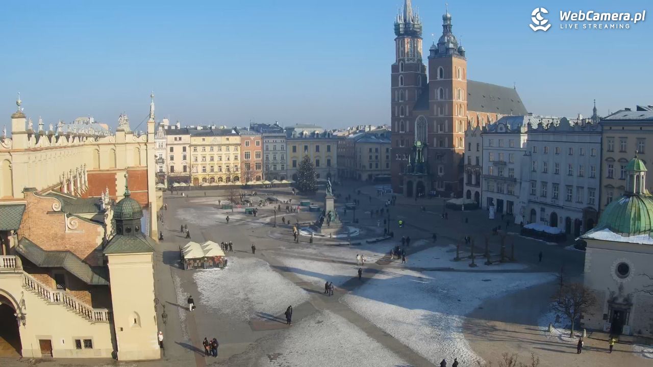 Kraków - widok na Rynek z hotelu - 20 styczeń 2026, 11:19