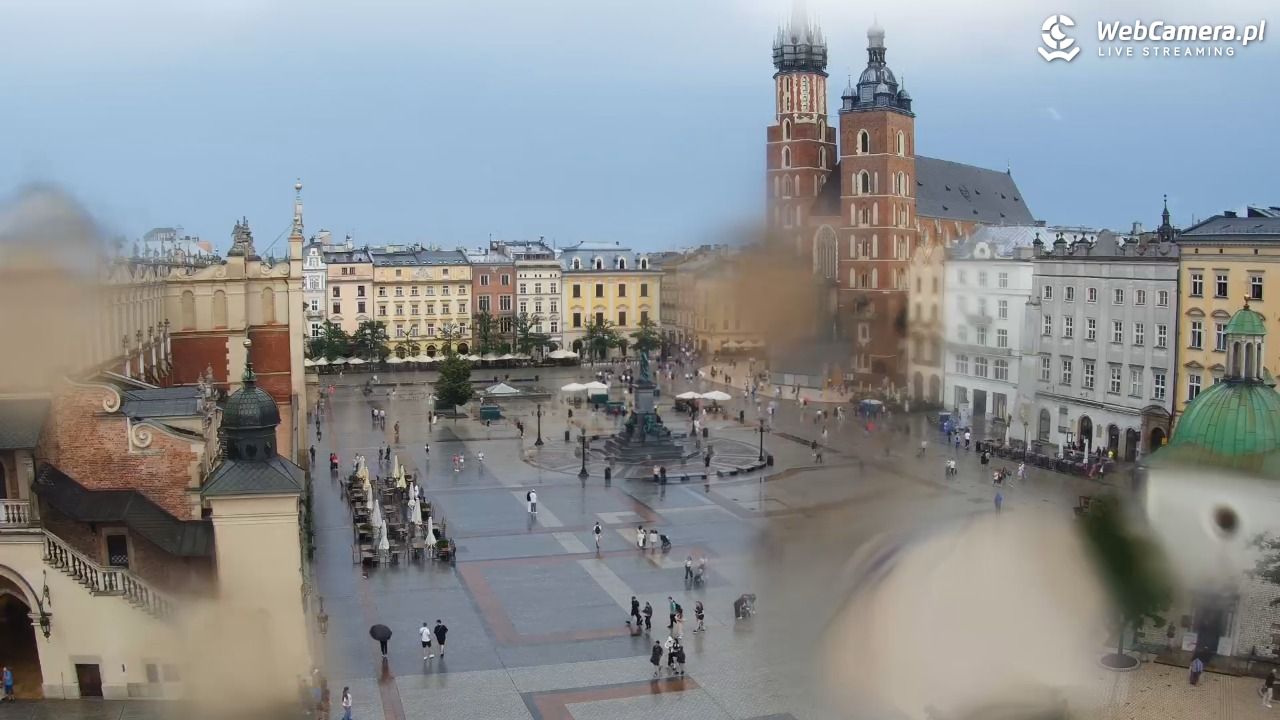 Kraków - widok na Rynek z hotelu - 19 lipiec 2026, 18:08