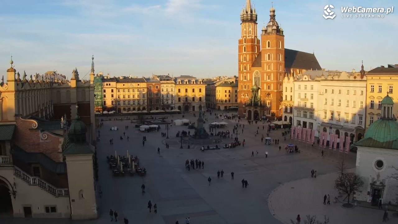 Kraków - widok na Rynek z hotelu - 05 marzec 2026, 16:52
