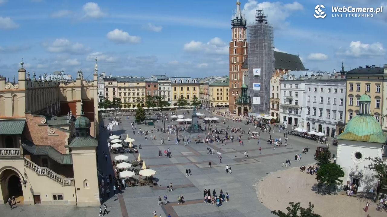 Kraków - widok na Rynek z hotelu - 13 czerwiec 2025, 15:08