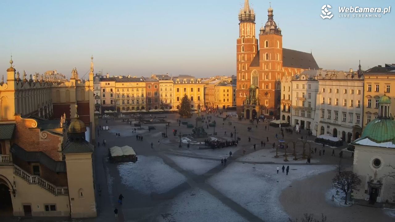 Kraków - widok na Rynek z hotelu - 20 styczeń 2026, 15:29
