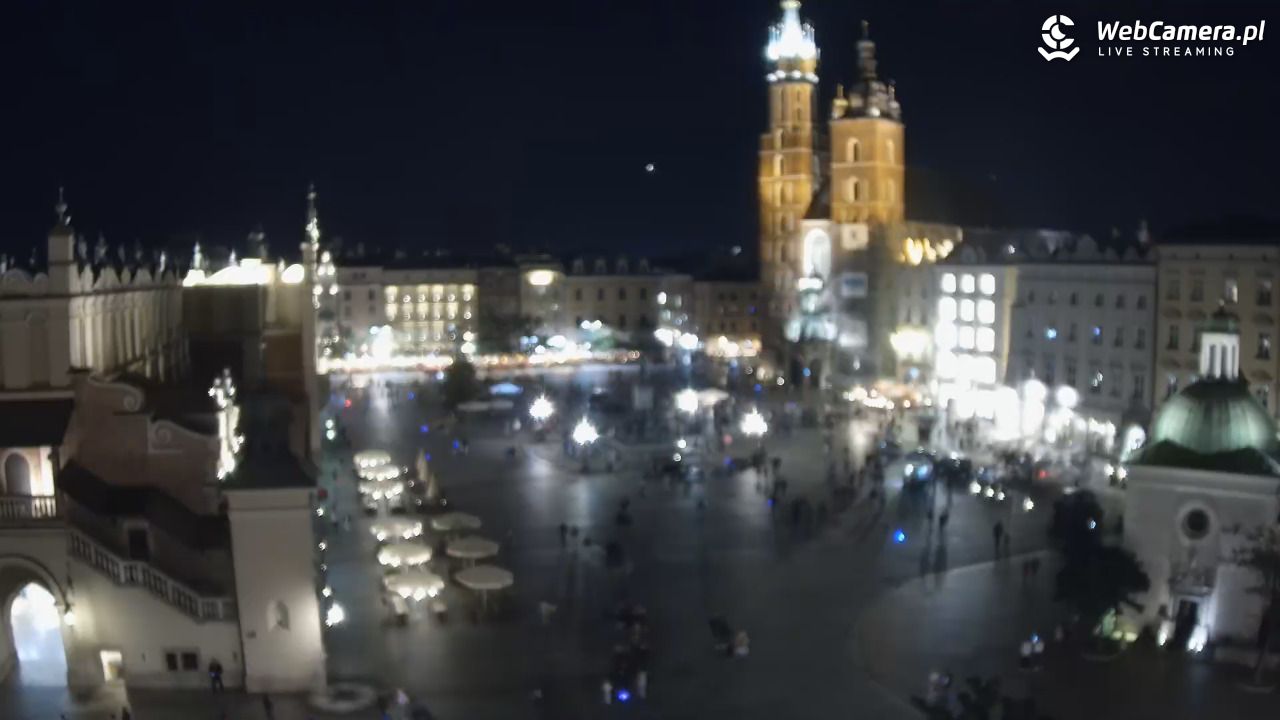 Kraków - widok na Rynek z hotelu - 25 sierpień 2025, 20:46