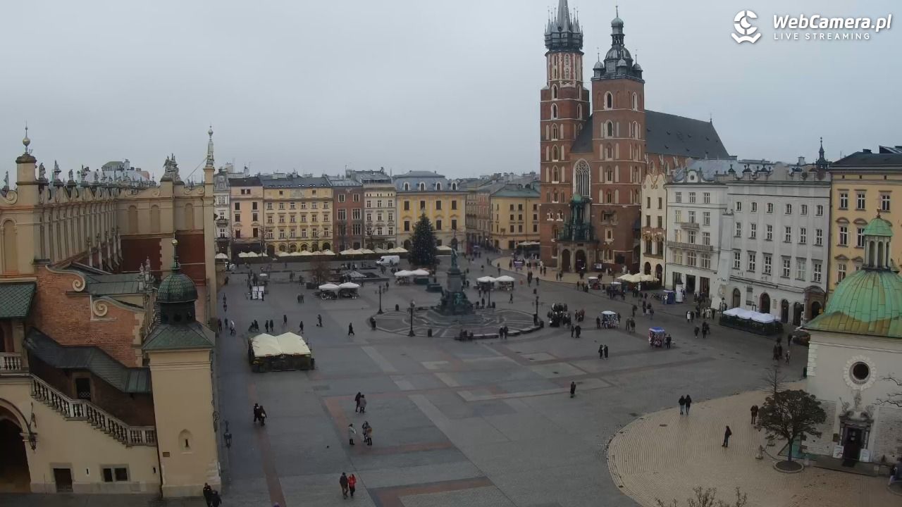 Kraków - widok na Rynek z hotelu - 03 grudzień 2025, 14:23