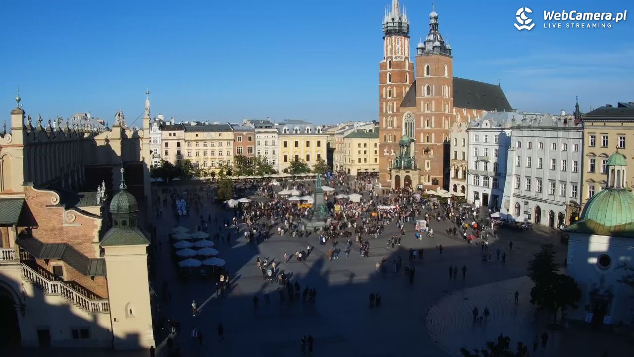 Kraków - widok na Rynek z hotelu - 18 październik 2026, 13:58