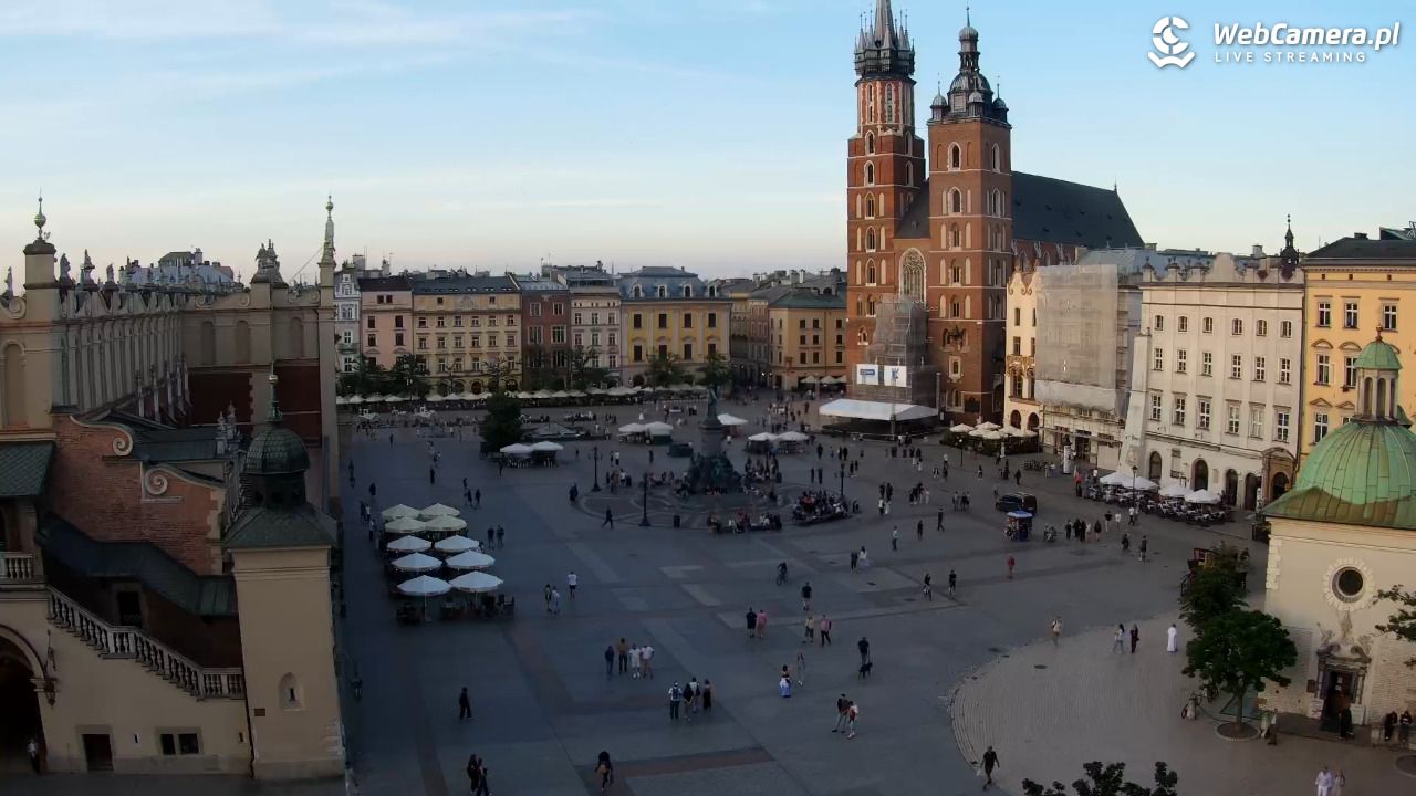 Kraków - widok na Rynek z hotelu - 02 czerwiec 2026, 19:58