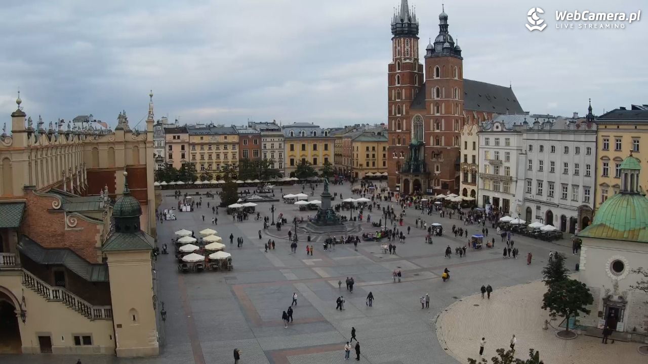 Kraków - widok na Rynek z hotelu - 17 październik 2025, 16:43