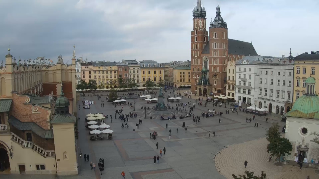 Kraków - widok na Rynek z hotelu - 14 październik 2026, 13:43