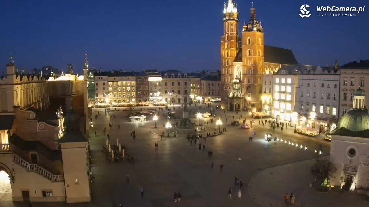 Kraków - widok na Rynek z hotelu - 02 marzec 2026, 18:01