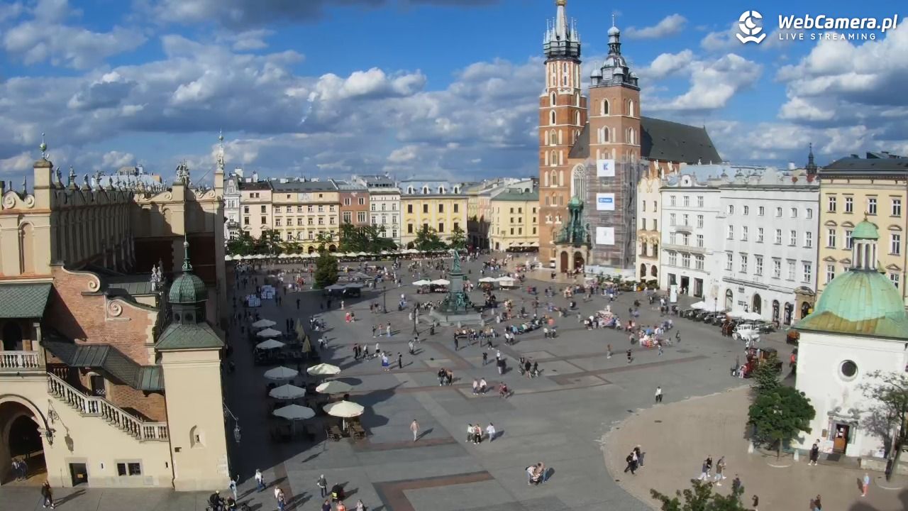 Kraków - widok na Rynek z hotelu - 25 sierpień 2025, 16:33