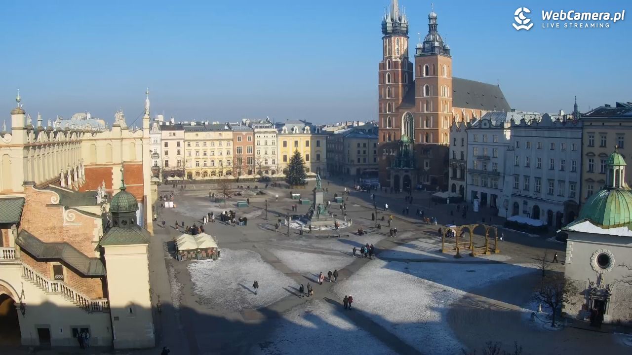 Kraków - widok na Rynek z hotelu - 20 styczeń 2026, 12:45