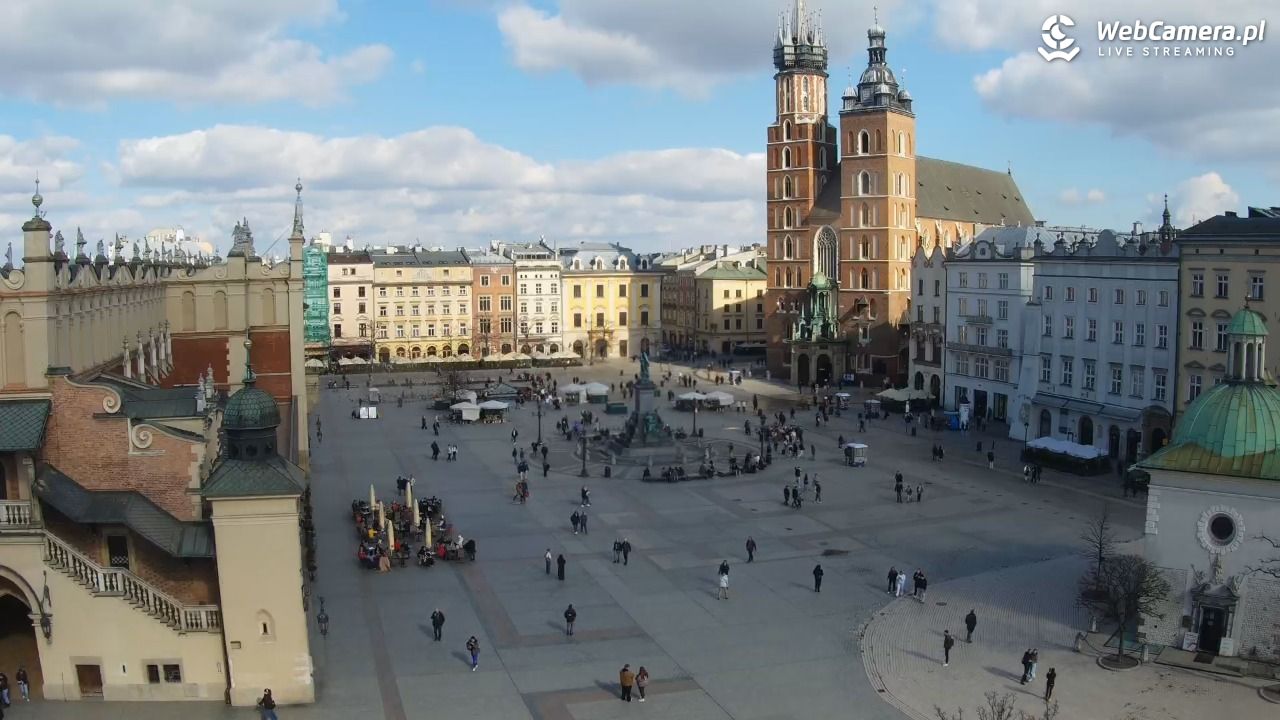 Kraków - widok na Rynek z hotelu - 02 marzec 2026, 12:37