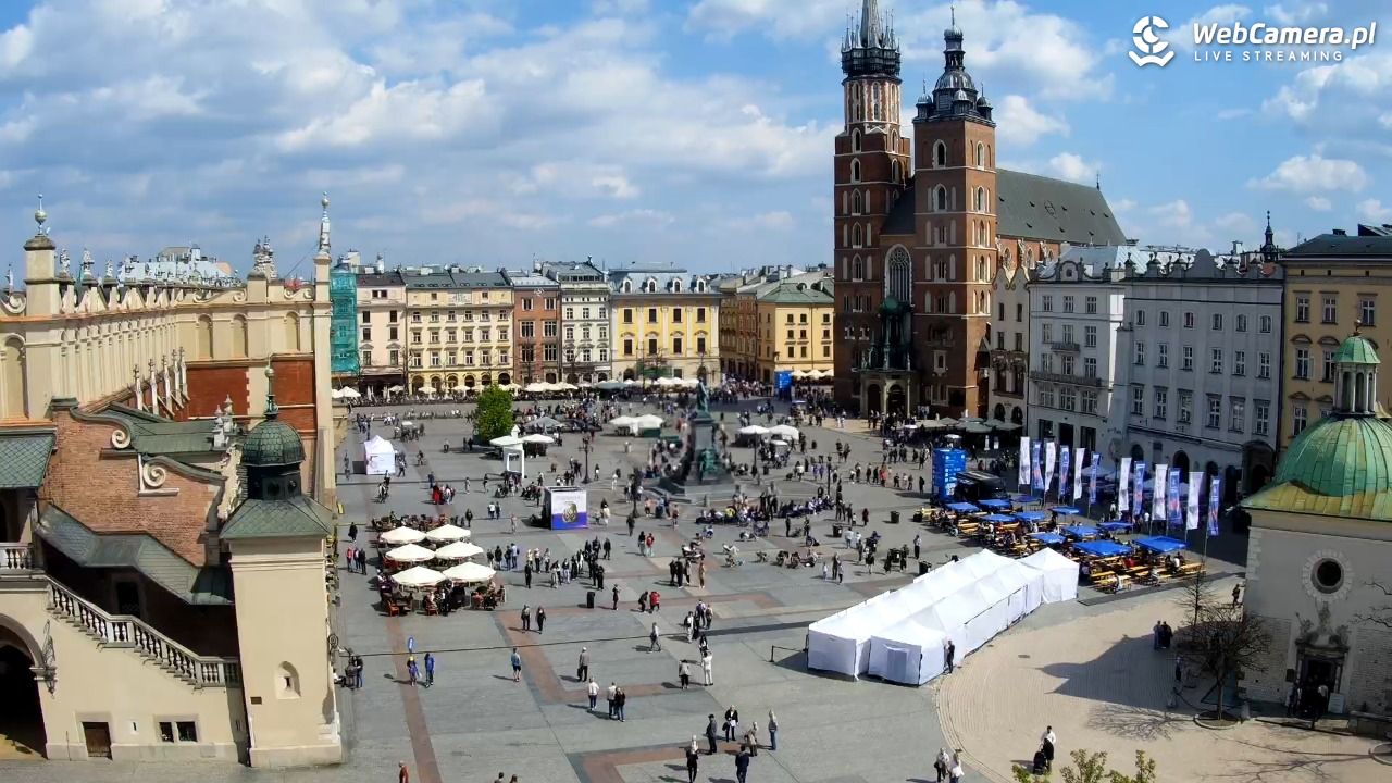 Kraków - widok na Rynek z hotelu - 19 kwiecień 2026, 11:51