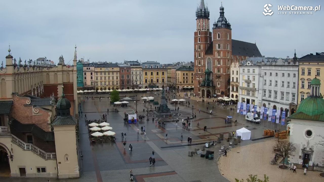 Kraków - widok na Rynek z hotelu - 19 kwiecień 2026, 18:34