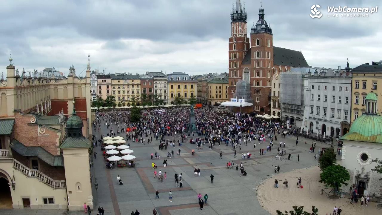 Kraków - widok na Rynek z hotelu - 04 czerwiec 2026, 12:25