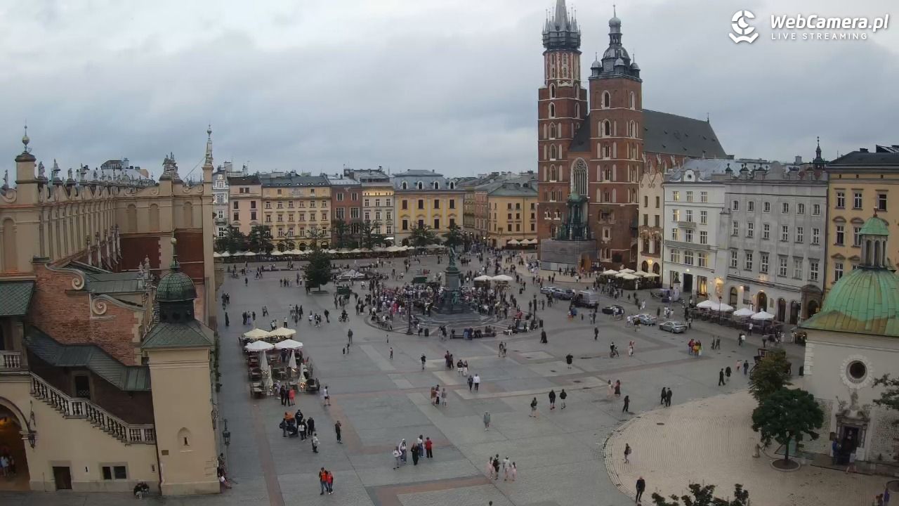 Kraków - widok na Rynek z hotelu - 19 lipiec 2026, 20:11