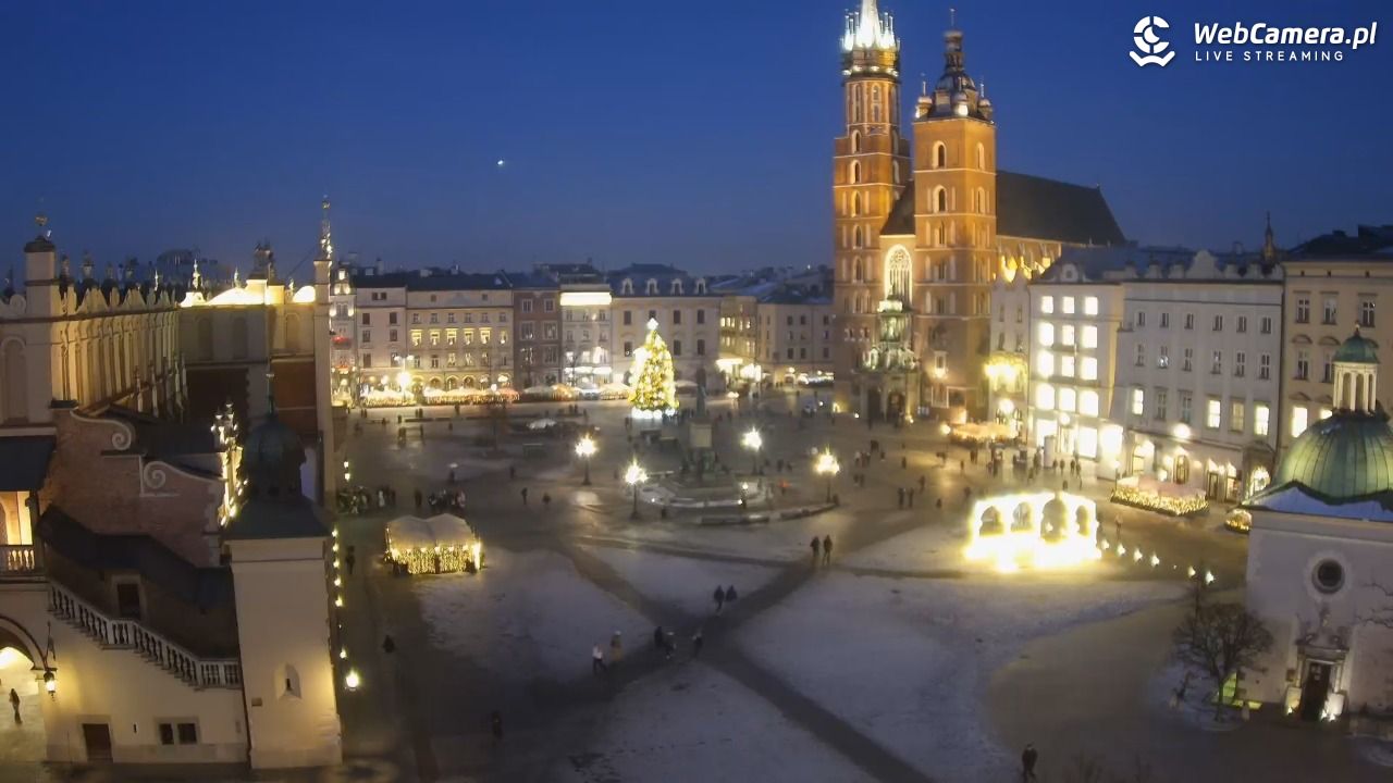 Kraków - widok na Rynek z hotelu - 21 styczeń 2026, 16:57