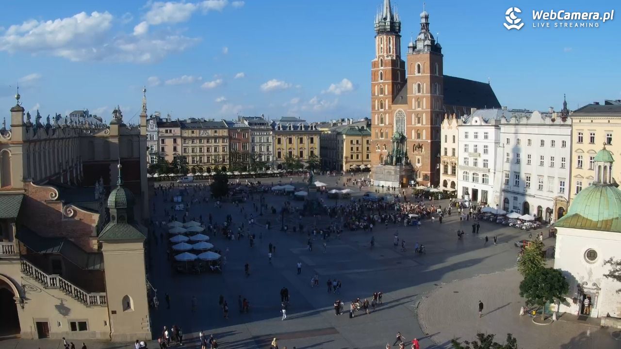 Kraków - widok na Rynek z hotelu - 20 lipiec 2026, 18:47