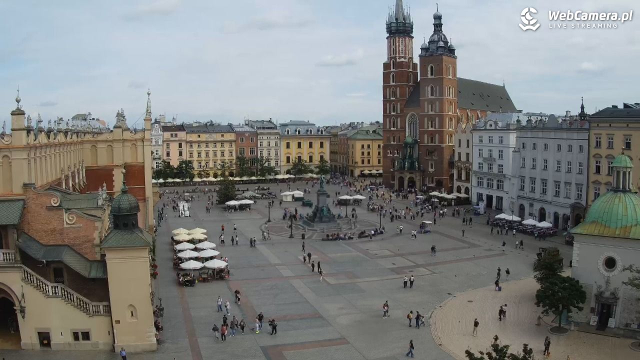Kraków - widok na Rynek z hotelu - 04 wresień 2026, 12:08