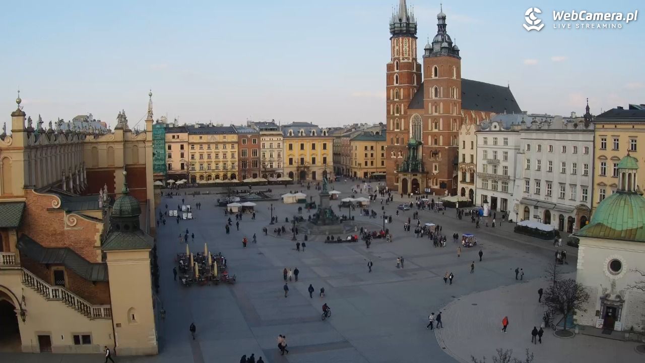 Kraków - widok na Rynek z hotelu - 04 marzec 2026, 15:40