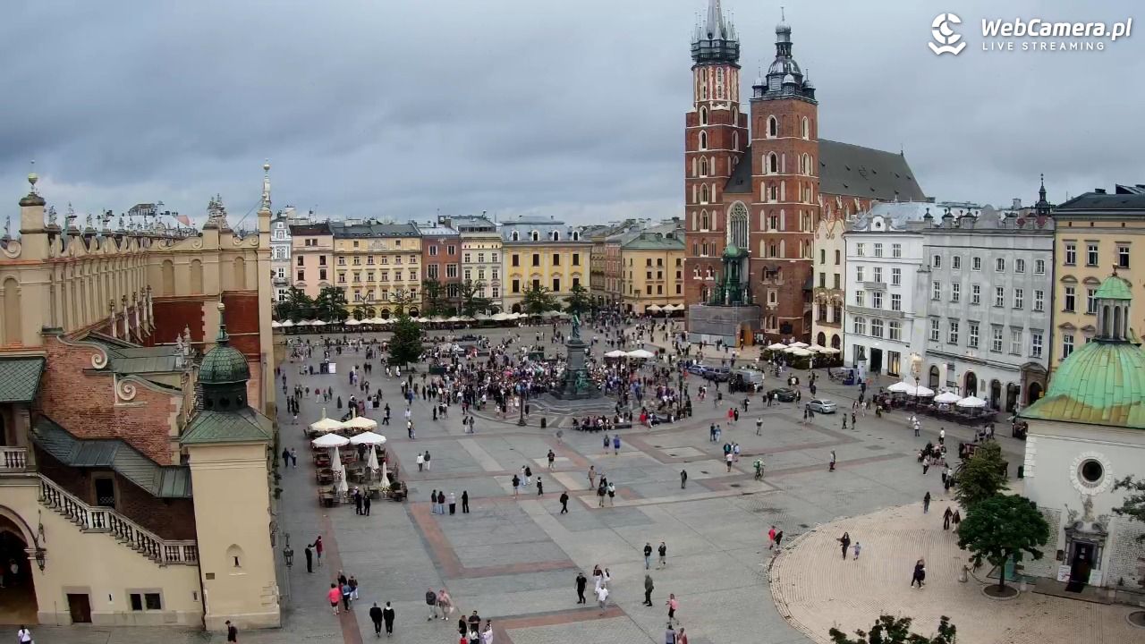 Kraków - widok na Rynek z hotelu - 19 lipiec 2026, 19:55