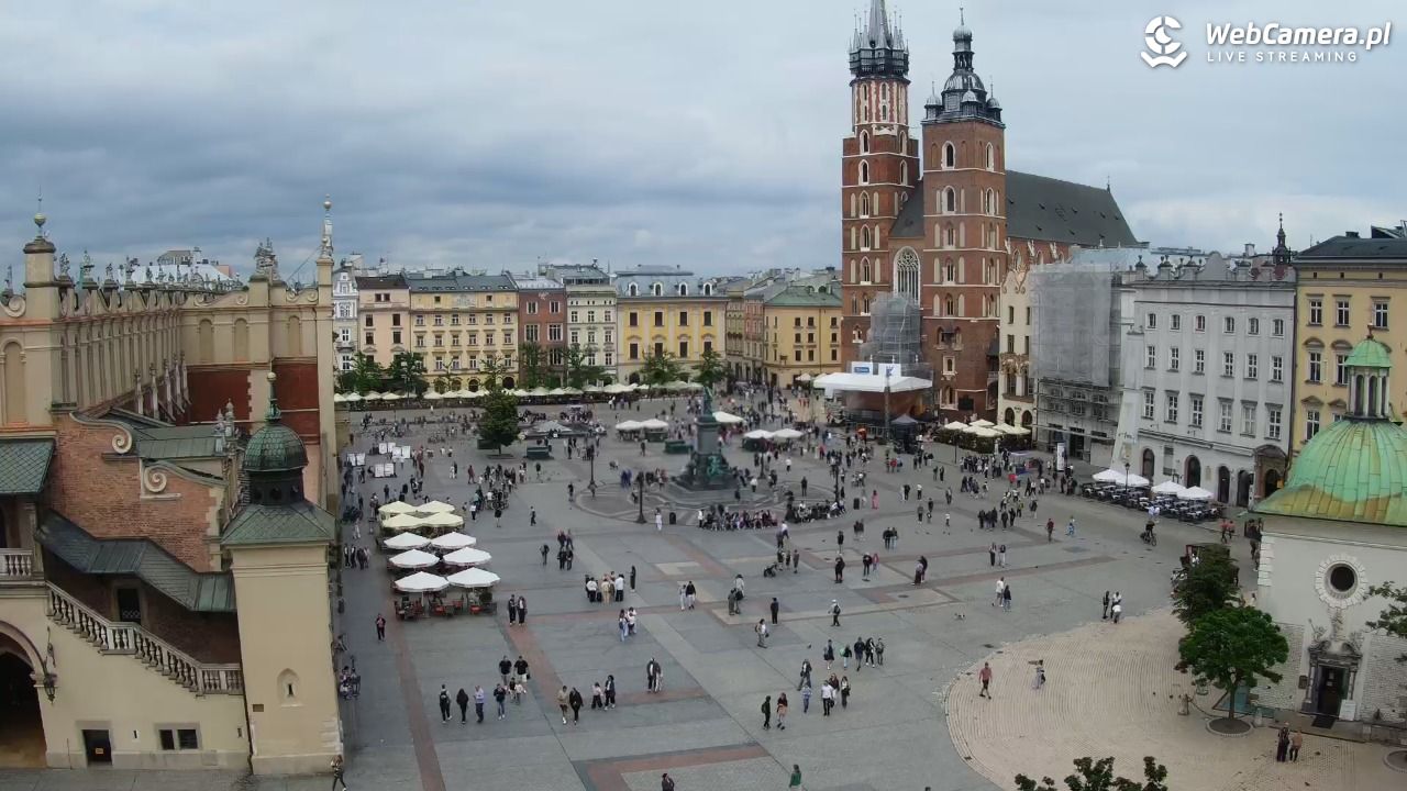 Kraków - widok na Rynek z hotelu - 04 czerwiec 2026, 14:49