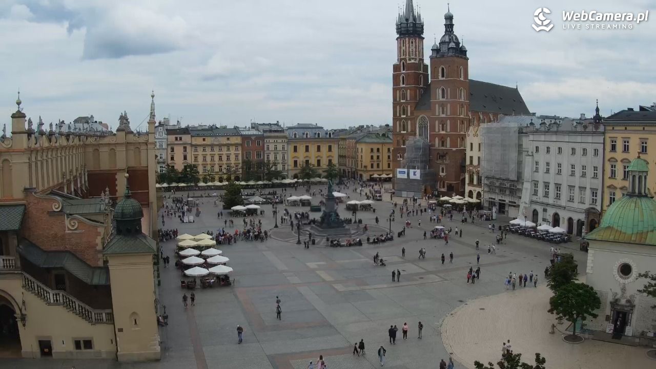 Kraków - widok na Rynek z hotelu - 05 czerwiec 2026, 11:18