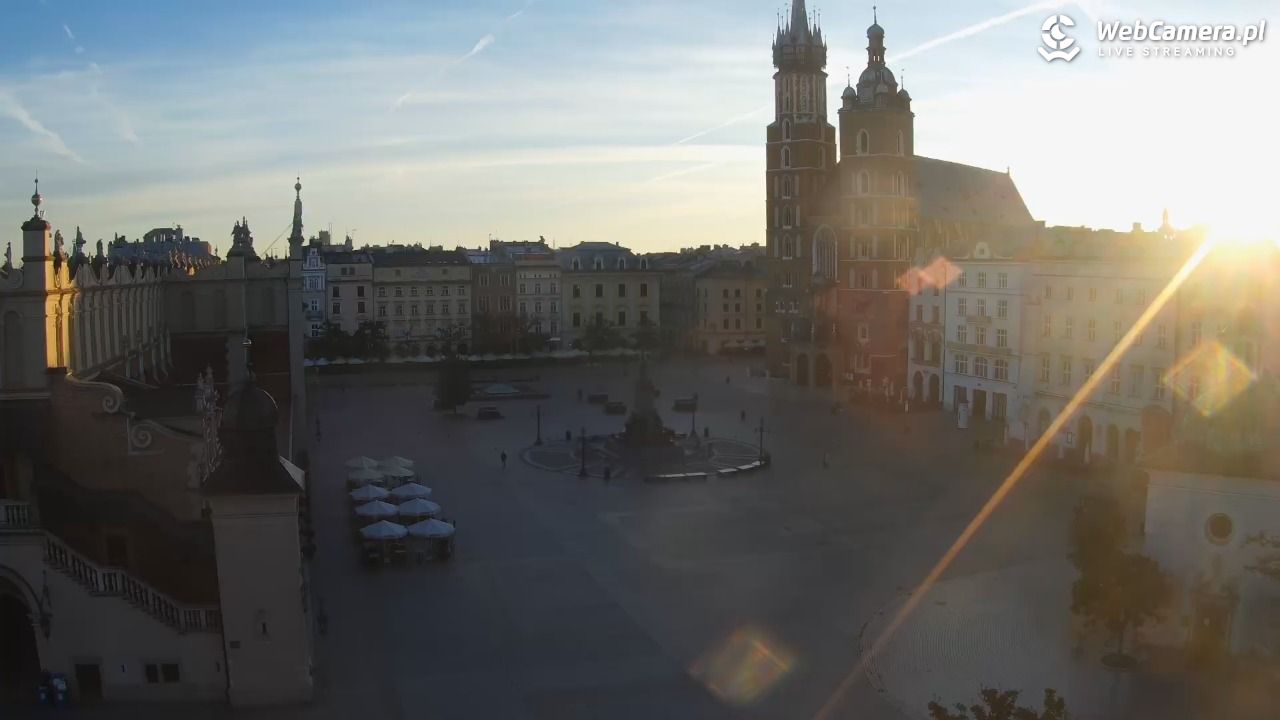 Kraków - widok na Rynek z hotelu - 30 sierpień 2026, 06:23