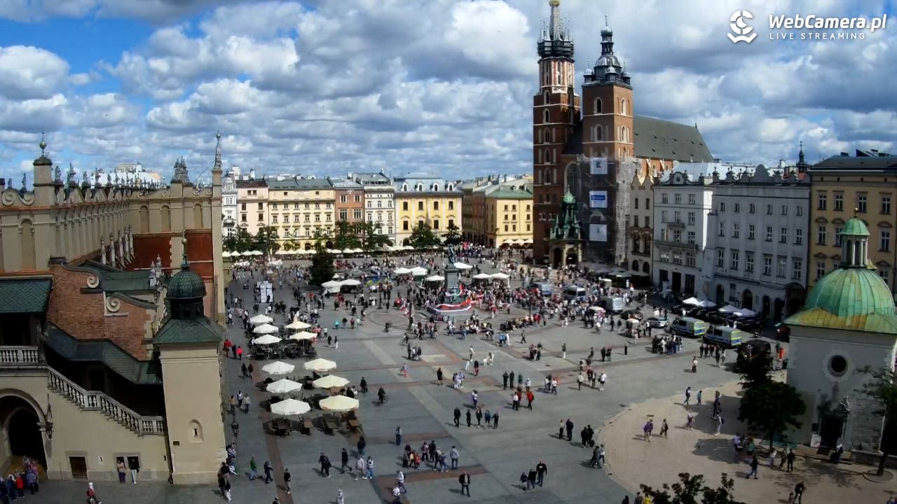 Kraków - widok na Rynek z hotelu - 24 sierpień 2025, 12:49